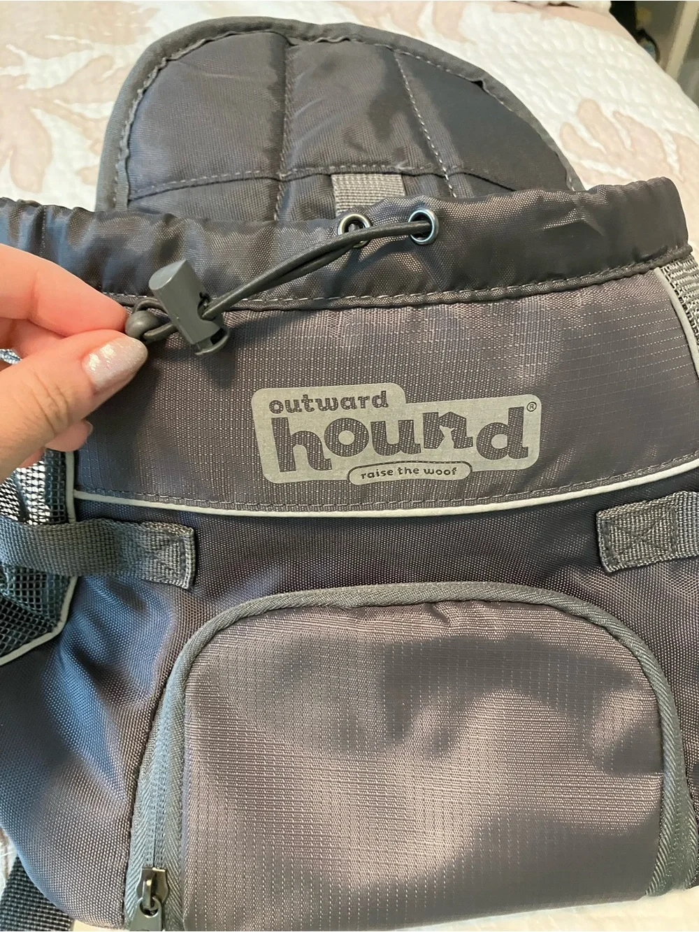 Outward Hound Gray Travel Pet Carrier / Dog Hiking Backpack